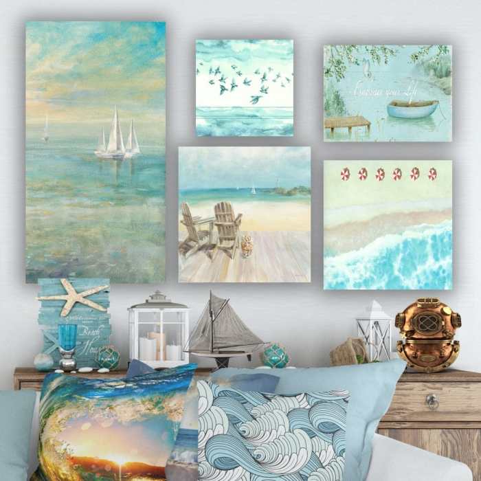 Outdoor beach wall decor