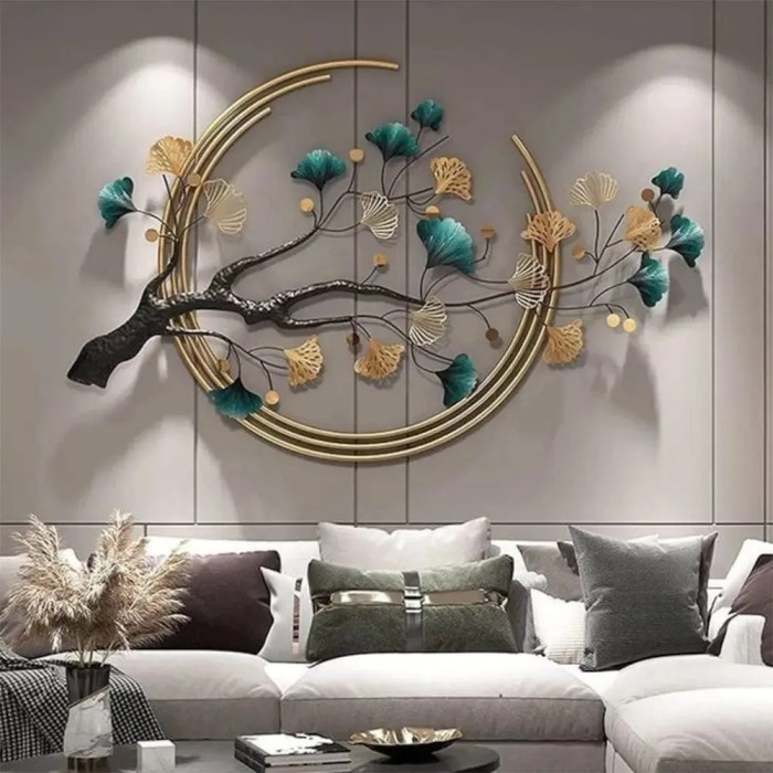 Metal wall decor for living room