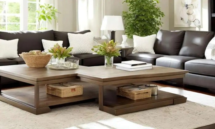 Square coffee table decor ideas