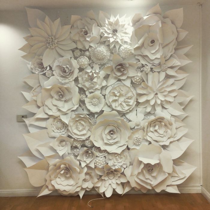 Paper art wall decor