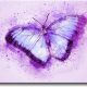 Purple butterfly wall decor