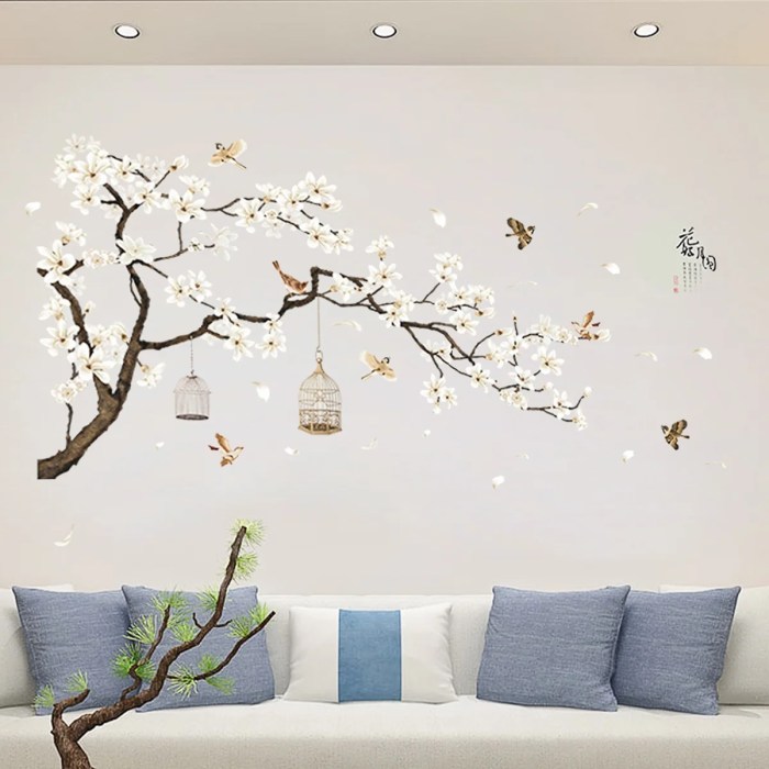 Tree wall diy branch 3d