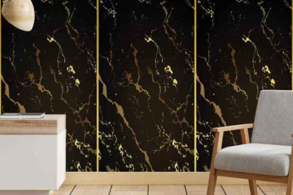 Modern gold wall decor