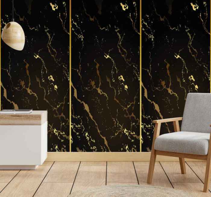 Modern gold wall decor