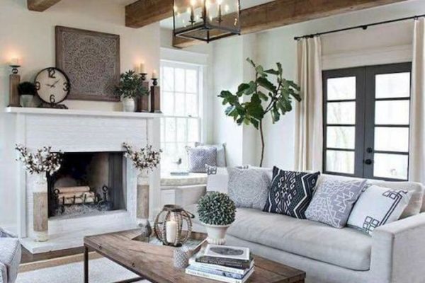 Farmhouse living room decor ideas