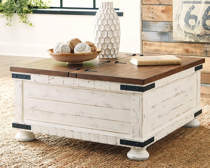 Farmhouse decor coffee table