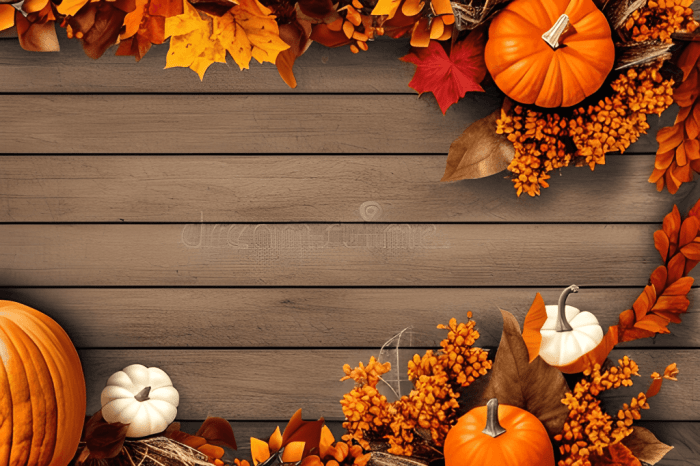 Fall decor entry table