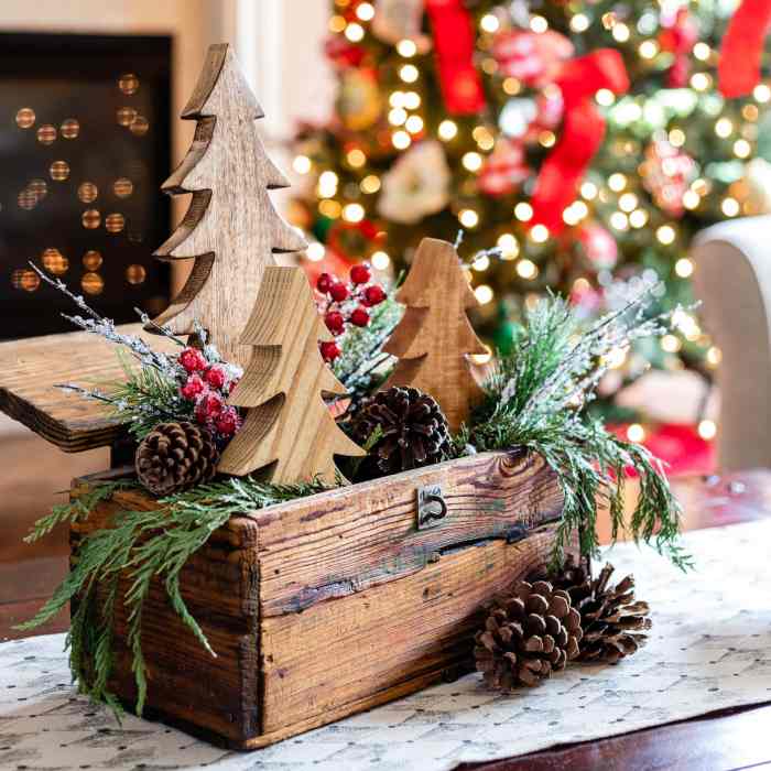 Coffee table holiday decor ideas