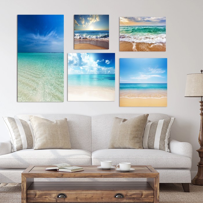 Large coastal wall decor