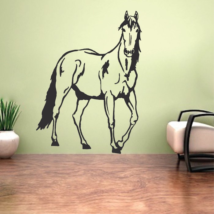 Wall horse decal wild stickers animals running decals decor vinyl sticker animal bedroom etsy mural kitchen any room buy choose