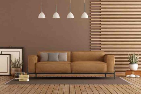 Brown living room wall decor