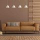 Brown living room wall decor