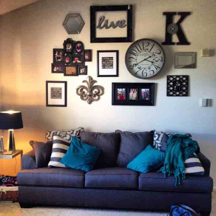 Above couch wall decor