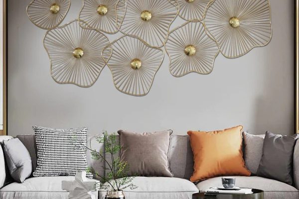 Gold wall decor metal