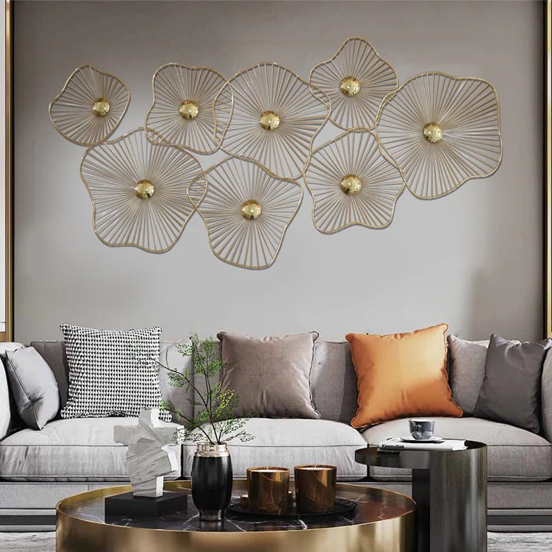 Gold wall decor metal