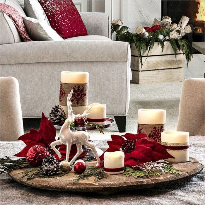 Christmas dining table decor