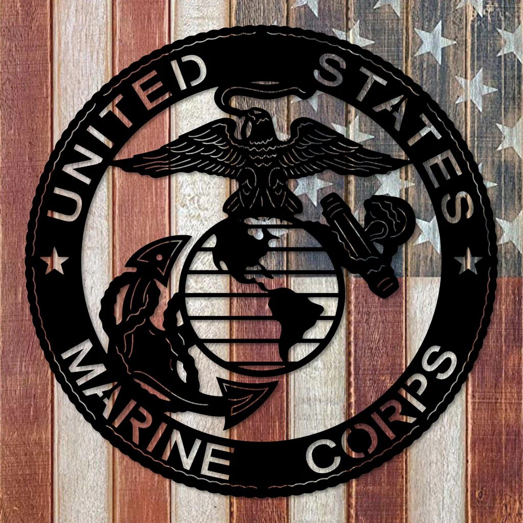 Marine corps wall decor