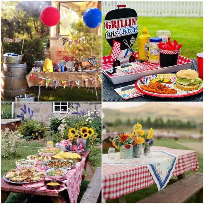 Bbq table decor ideas