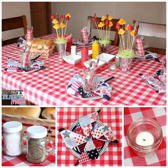 Bbq table decor ideas