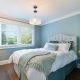 Blue bedroom wall decor