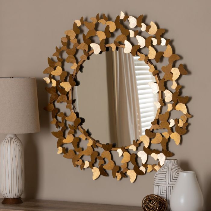 Butterfly mirror wall decor