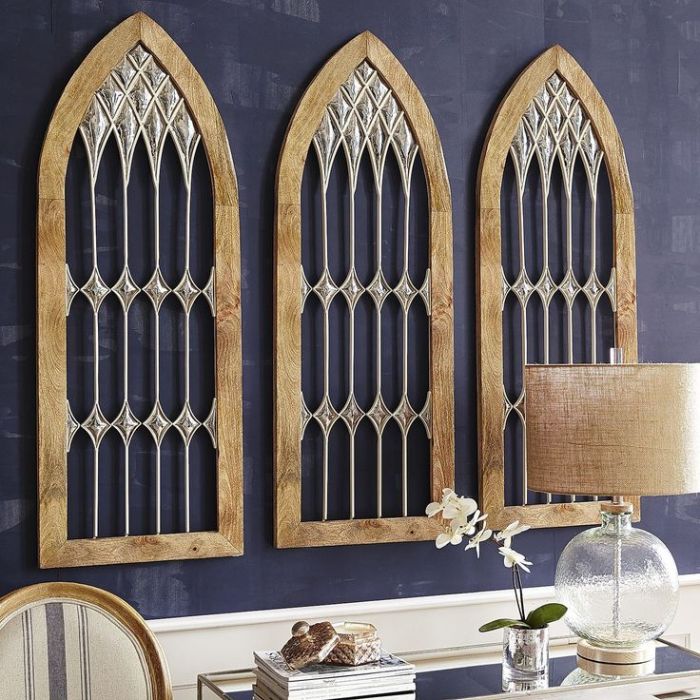 Wood arch wall decor