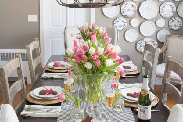 Easy easter table decor