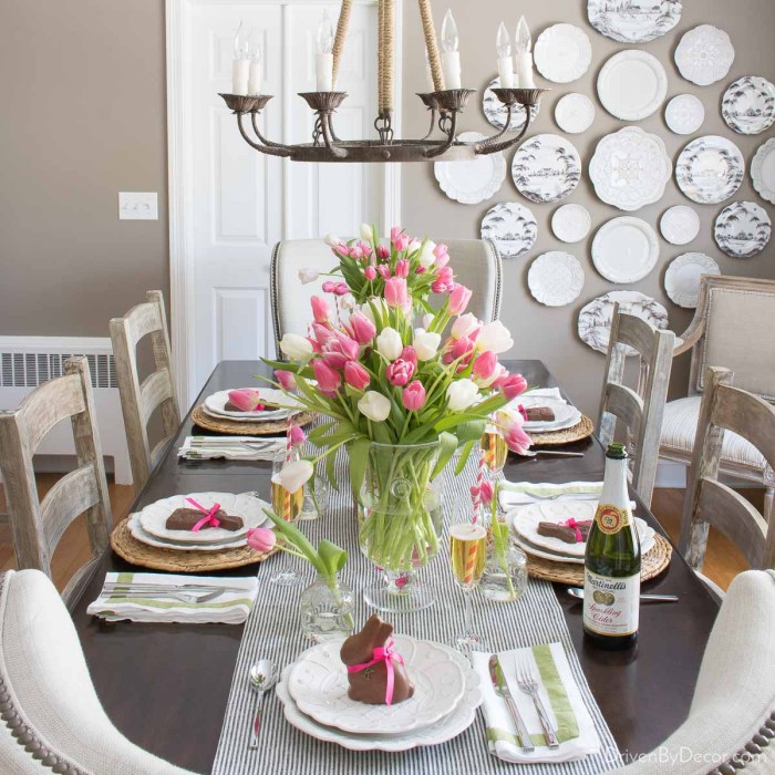 Easy easter table decor