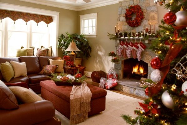 Christmas ideas decorating holiday room living nine spirit welcome decor house interior