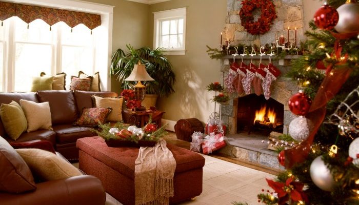 Christmas ideas decorating holiday room living nine spirit welcome decor house interior