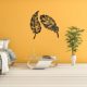 Metal feather wall decor