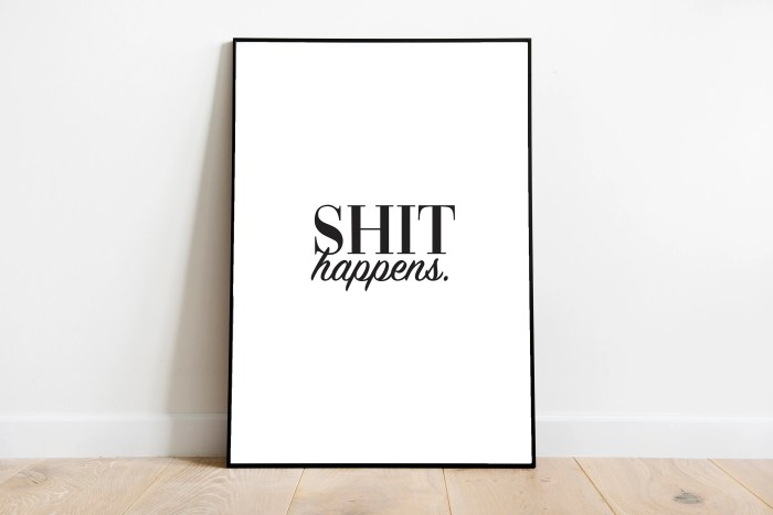 Funny quotes wall decor