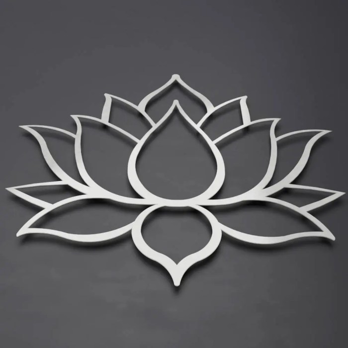 Lotus flower wall decor