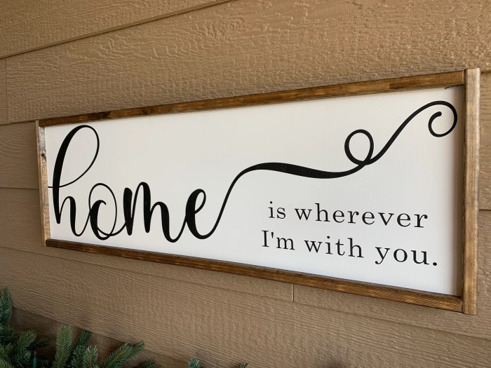 Home signs wall decor