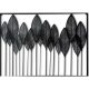 Black wrought iron outdoor wall decor