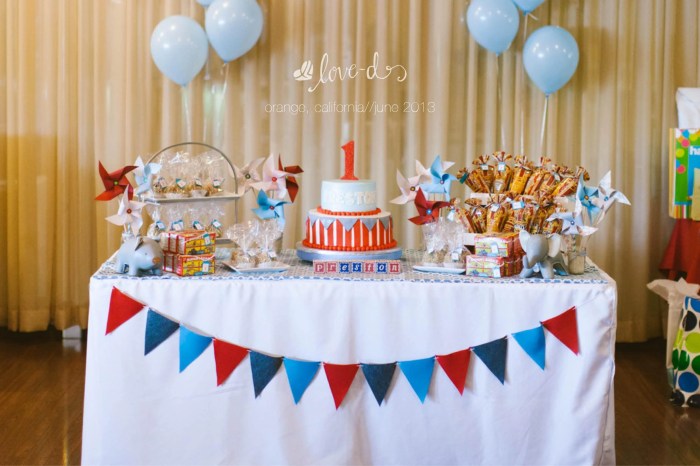 Cake table decor for birthday