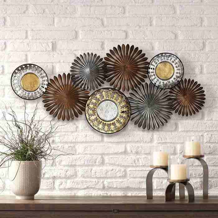 Metal art decor for walls