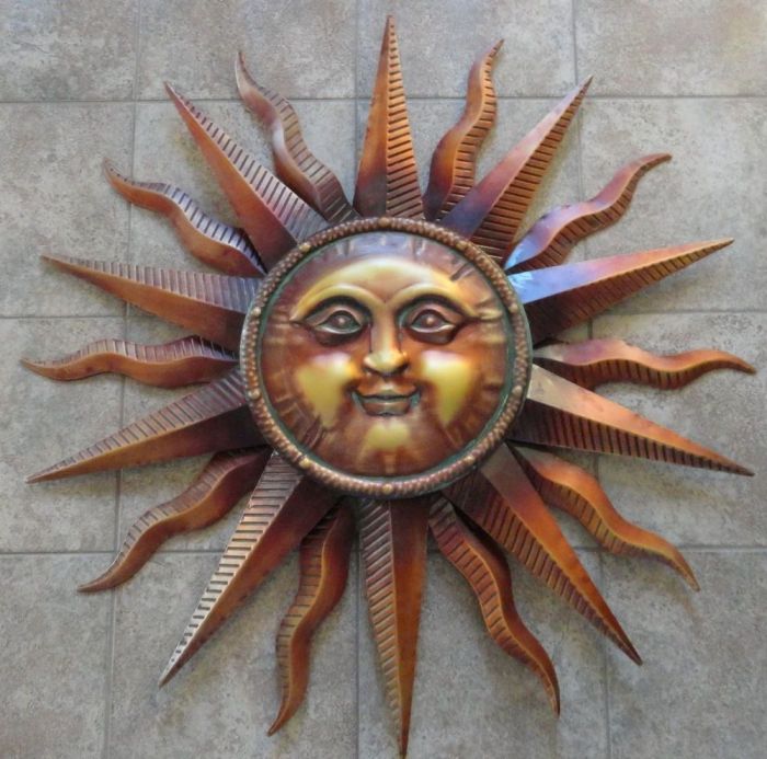 Sun wall decor outdoor