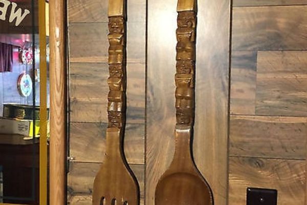 Fork and spoon wall decor large