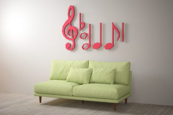 Music note wall decor