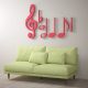 Music note wall decor