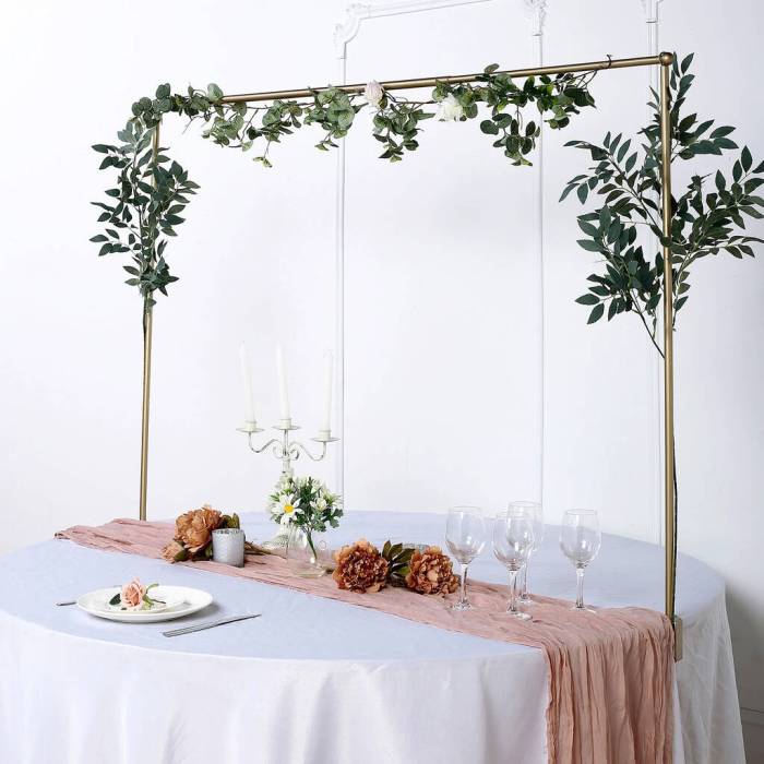 Over the table rod decor