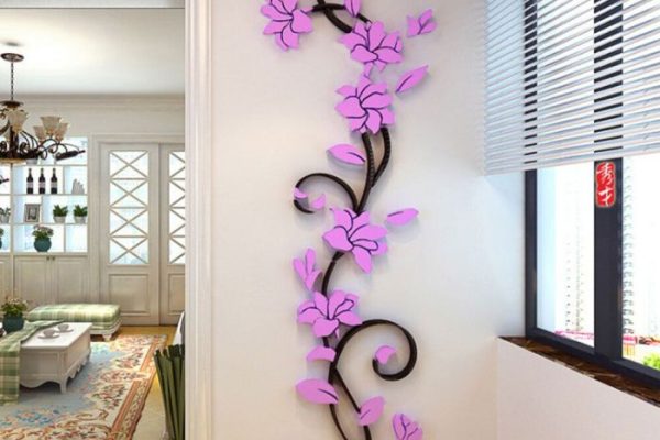 Kitchen wall stickers decor flower