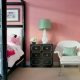 Pink black wall decor