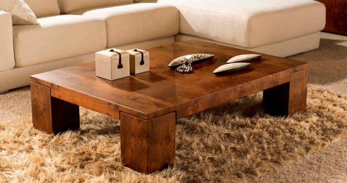 Living room modern coffee table decor