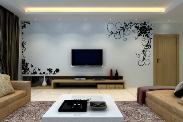 Wall decor ideas with tv