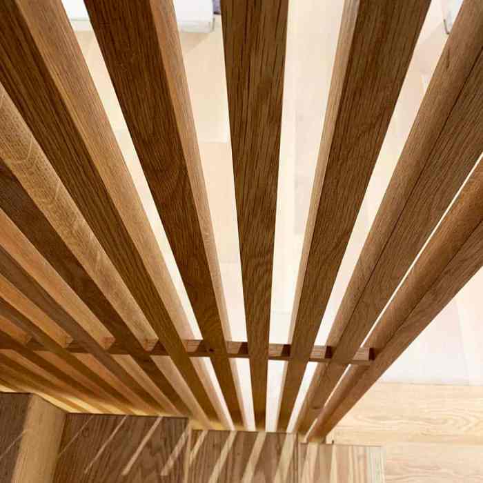 Wood slat wall decor