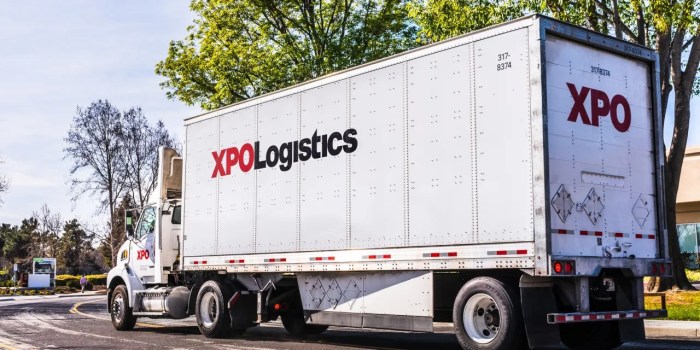 Stock price of xpo logistics