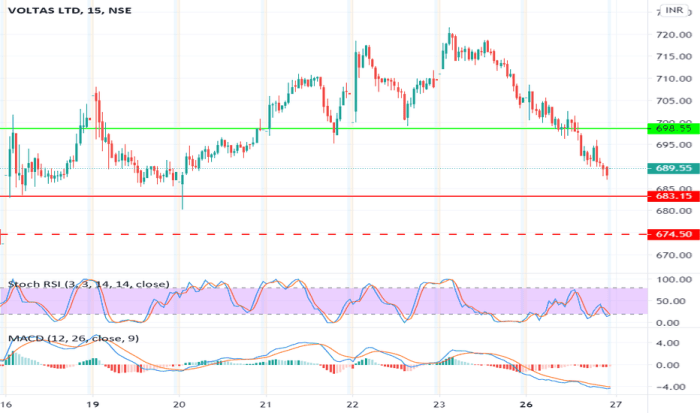 Voltas stock price